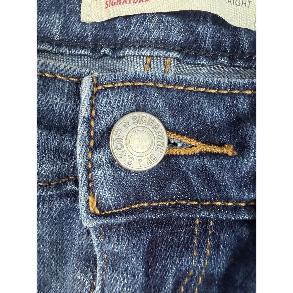 Levi Strauss Signature Women's Jeans Size 10 Mid Rise Straight Blue W30 L28 - Picture 6 of 16